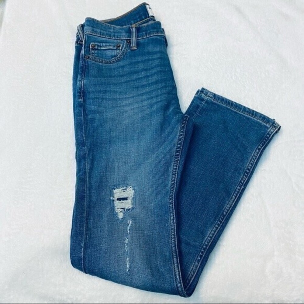 Abercrombie Kids, Girls Distressed Skinny Jeans, Size‎ 11/12 Blue